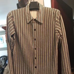 Men’s velour pinstripe shirt